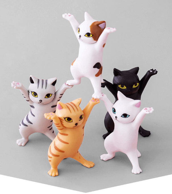 Cat figure pencil holder