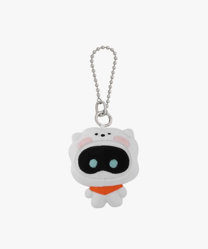 Wootteo x RJ Plush Keyring (white)