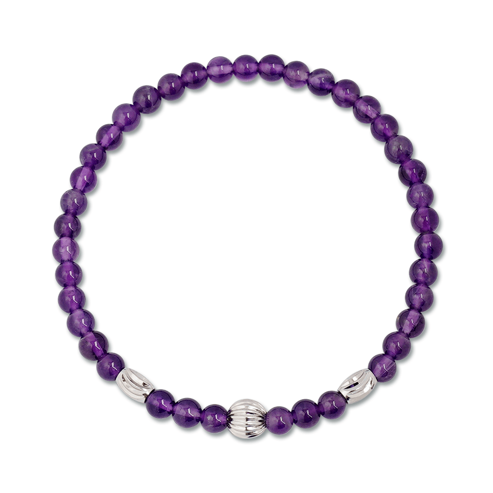 Delixir Thin Amethyst Natural Stone Bracelet