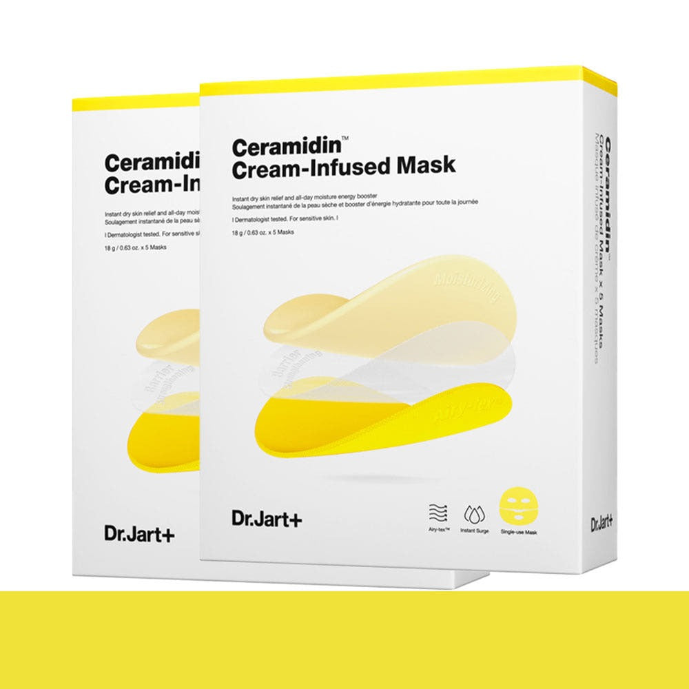 Dr.Jart+ Ceramidin Cream-Infused Face Mask 18g (2 Boxes / 10 pieces)