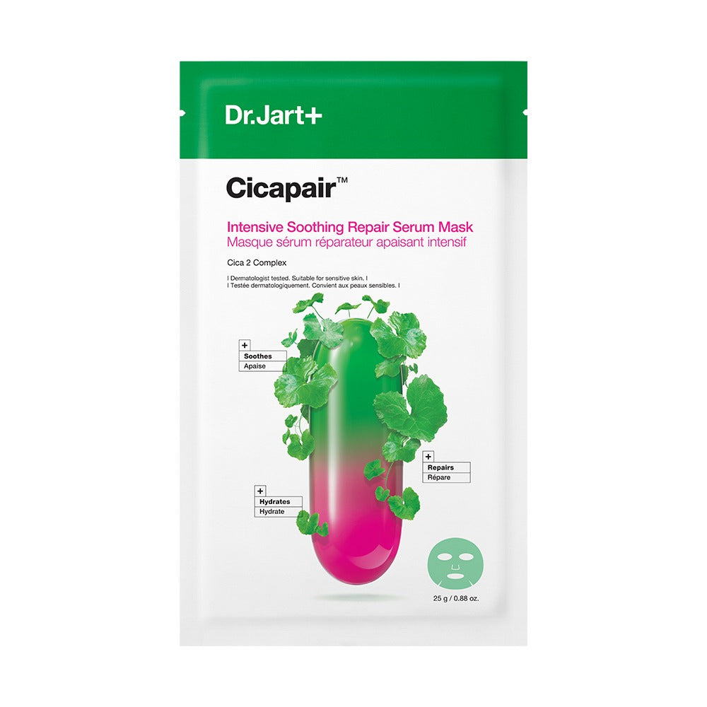 Dr.Jart+ Cicapair Intensive Soothing Repair Serum Mask 25g (1 piece/ 10 pieces)