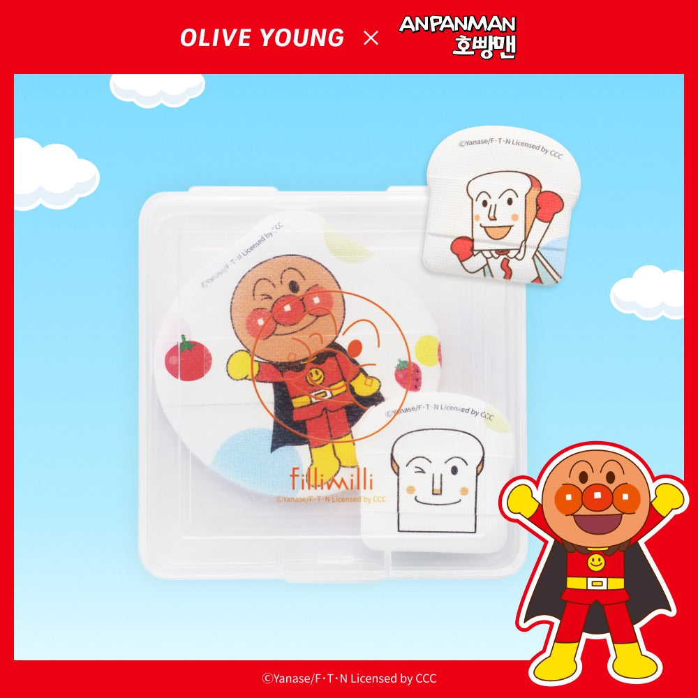 Fillimilli x Anpanman Tear-Off Puff & Mini Finger Puff Set 10P + Case