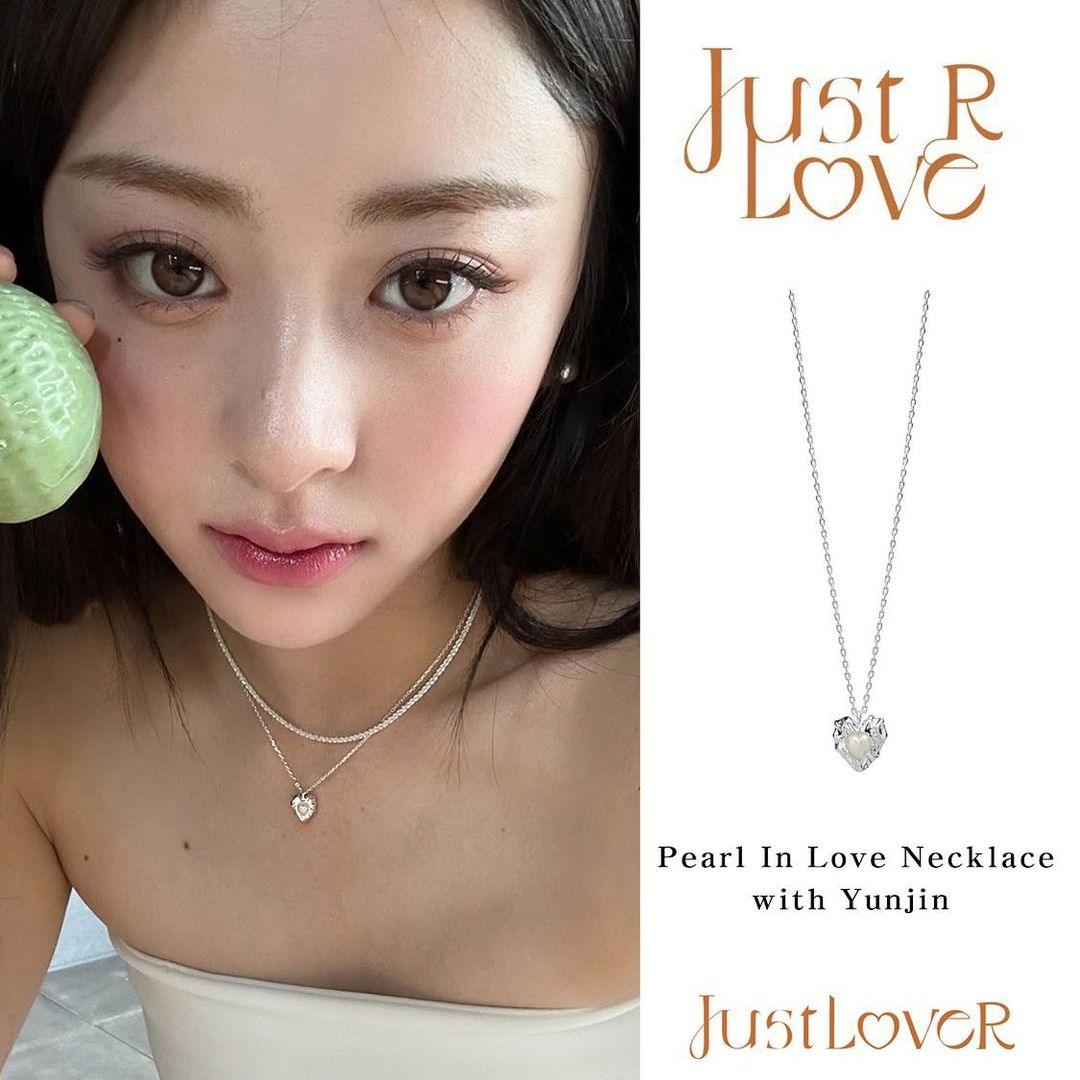 Le sserafim Yun-jin (허윤진) Pick/Pearl In Love Necklace