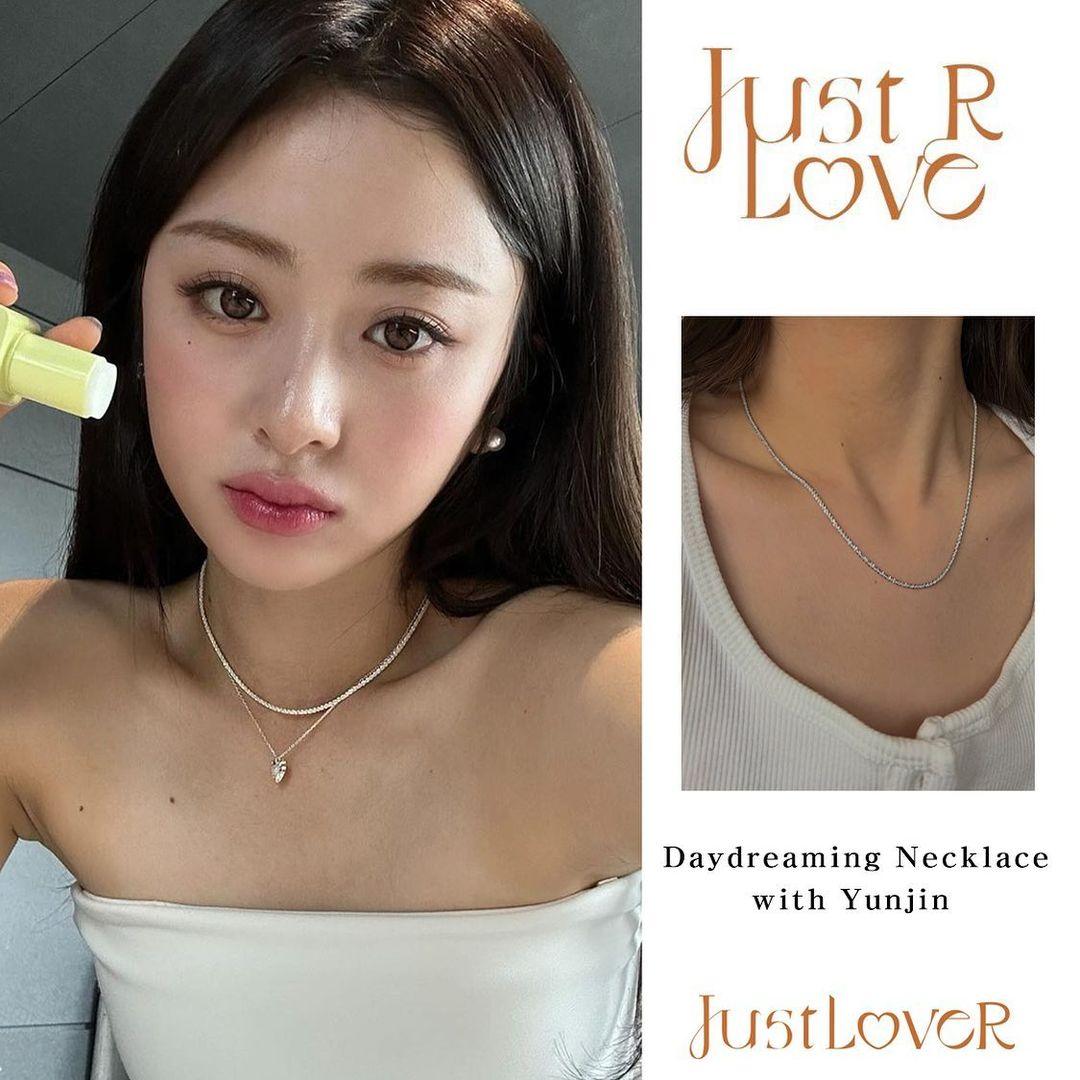 Le sserafim Yun-jin (허윤진) Pick/Pearl In Love Necklace