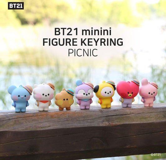 BT21 minini Figure Keyring - Picnic Series