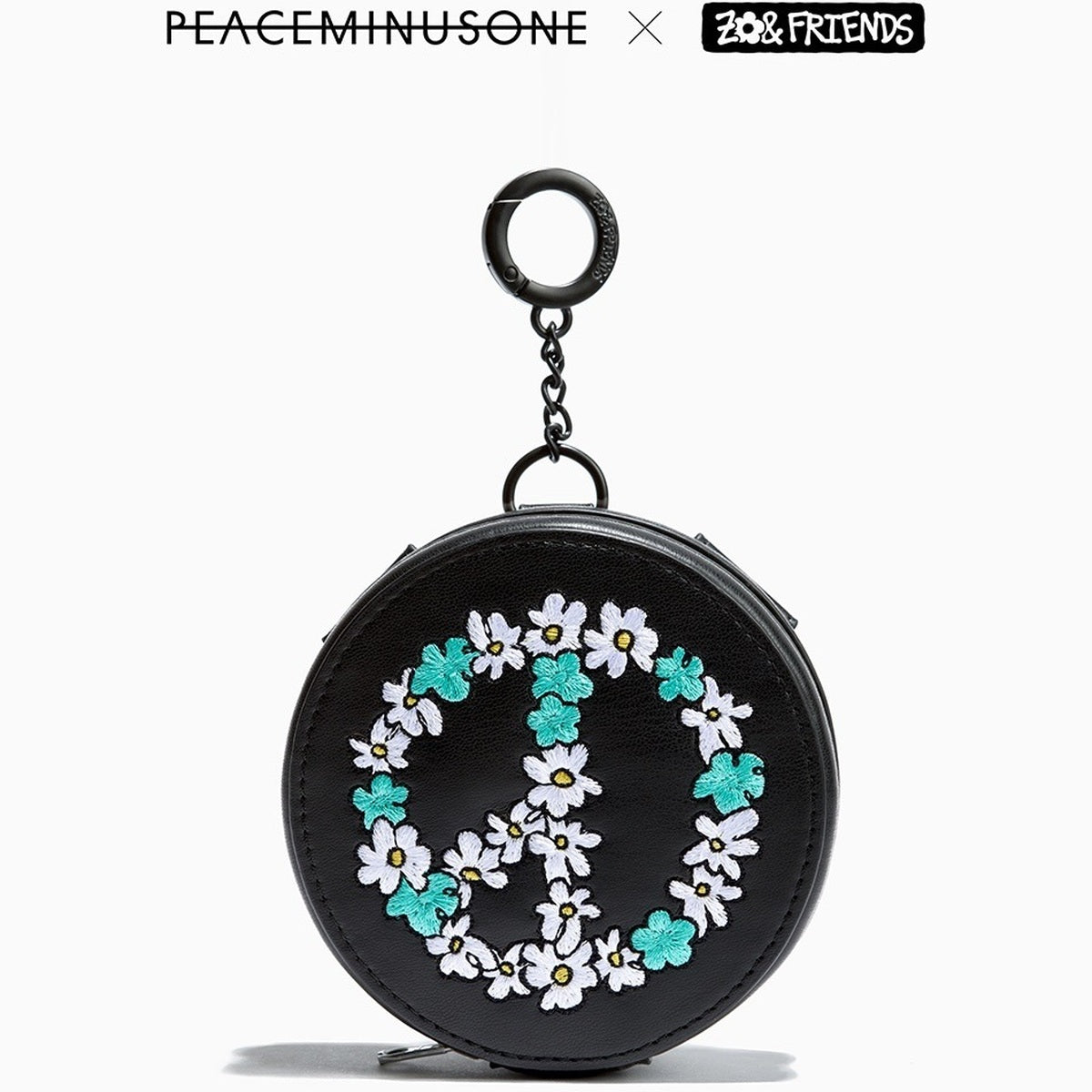 PEACEMINUSONE x ZO&FRIENDS Pouch Keyring product image on white background