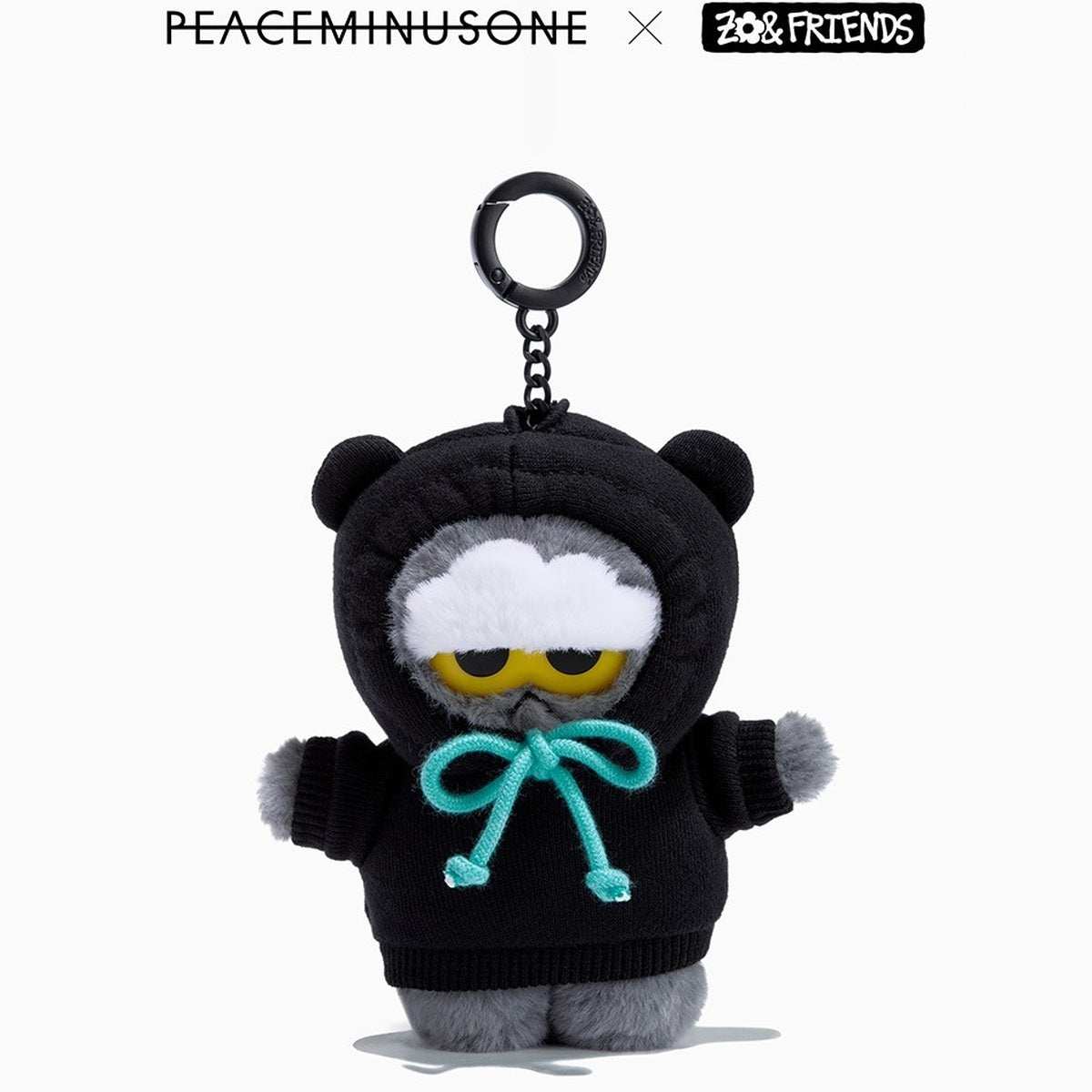 PEACEMINUSONE x ZO&FRIENDS ZOA Plush Keyring product image on white background