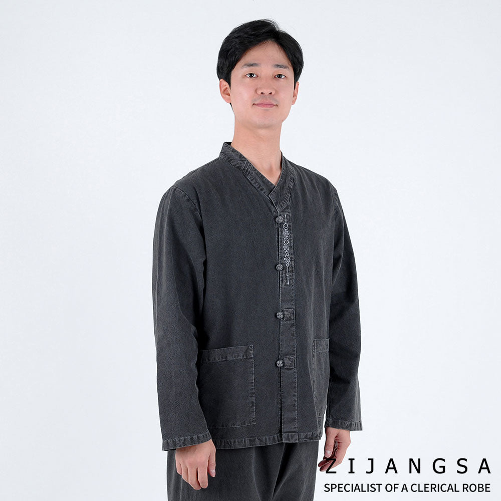 Zijangsa Pre Dyed Embroidered Daily Hanbok Pant