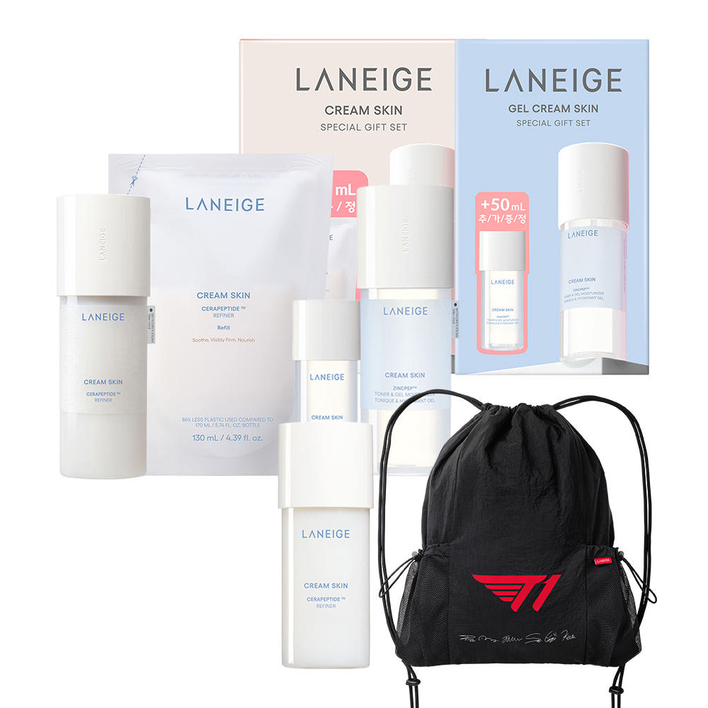 T1 xLaneige Cream Skin 170mlx2 + Sting Backpack Gift