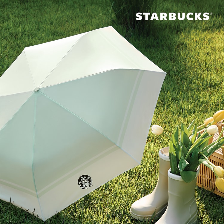【星巴克】每日奶油米色三层伞