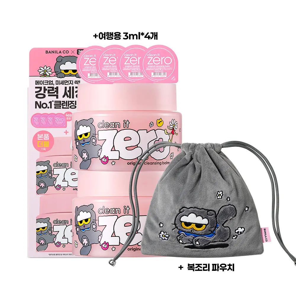 Banilla Co Clean It Zero Original Cleansing Balm 100ml (1+1) (+3ml*4ea+ Zo& friends pouch)