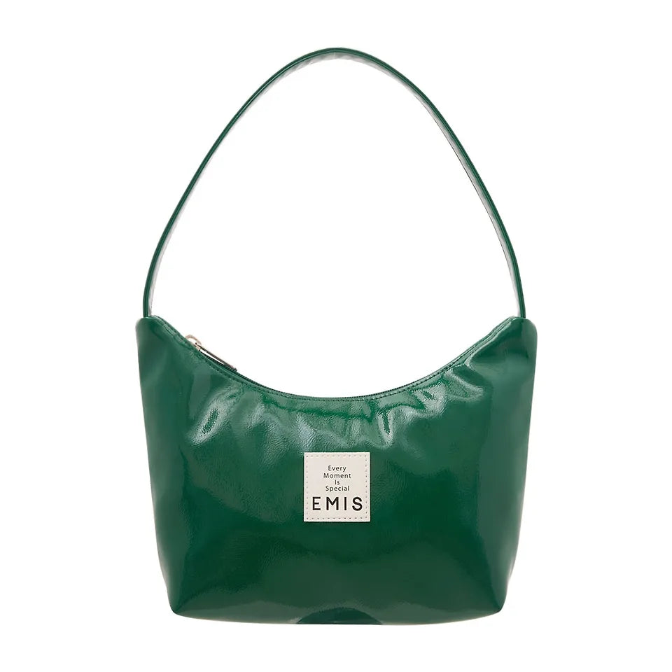 EMIS NEW ENAMEL HOBO BAG