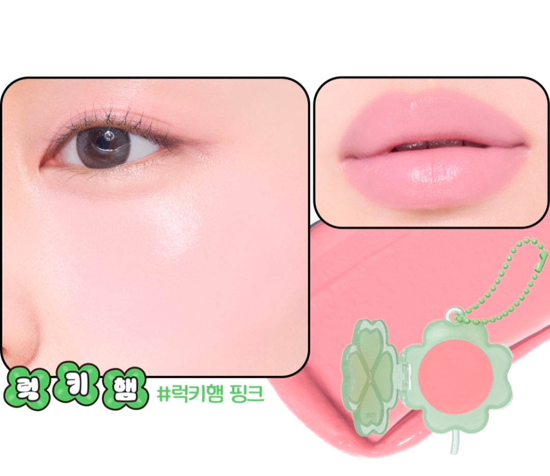 Etude Lucky Lip Charm Cheek 2 pcs (+free keyring)