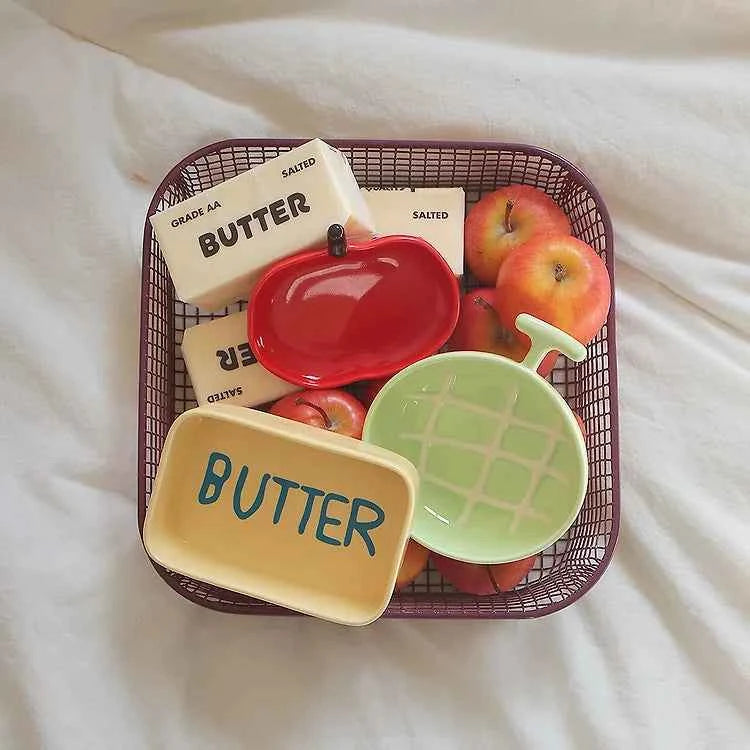 Tabldot Morning Plate 3-Piece Gift Set, Small Bowls, Fruit & Vegetable Shaped Housewarming Gift