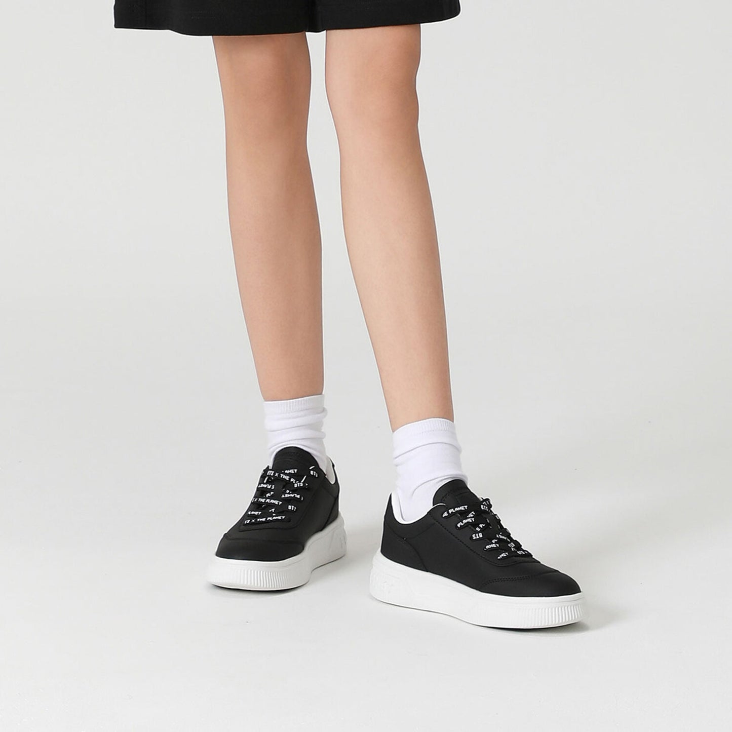 BTS x The Planet Black Edge Sneakers