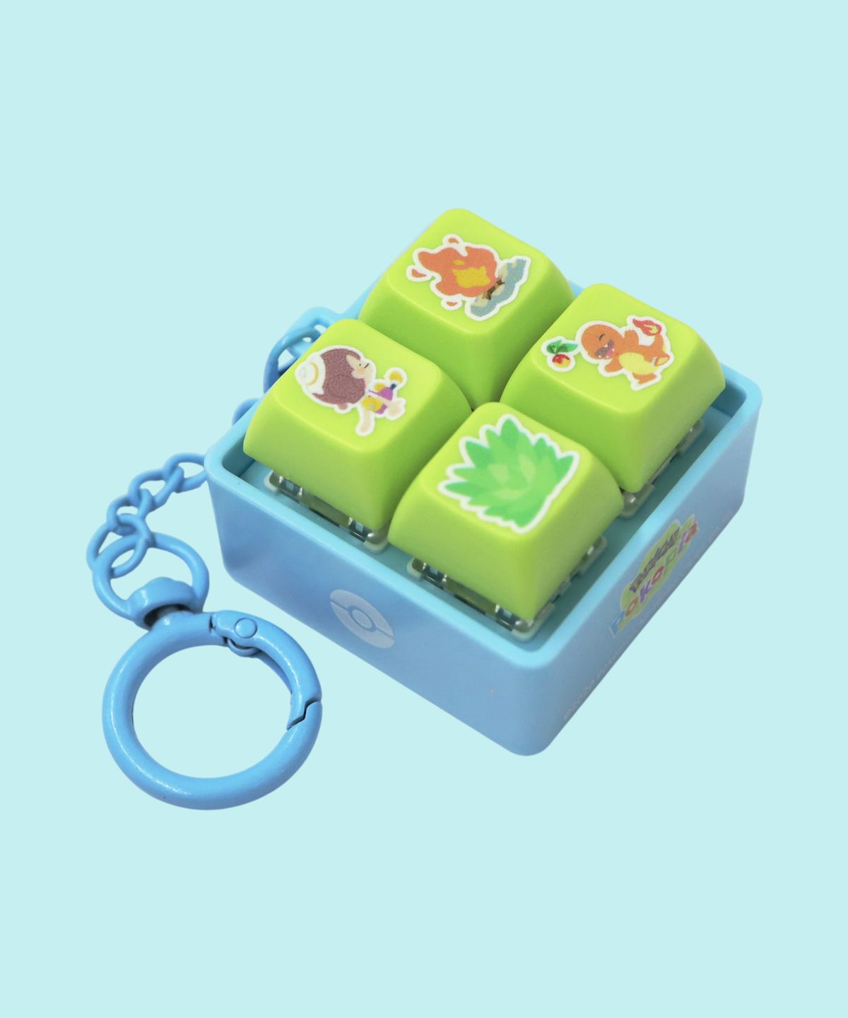 Pokemon Pokopia Blue Keycap Keychain