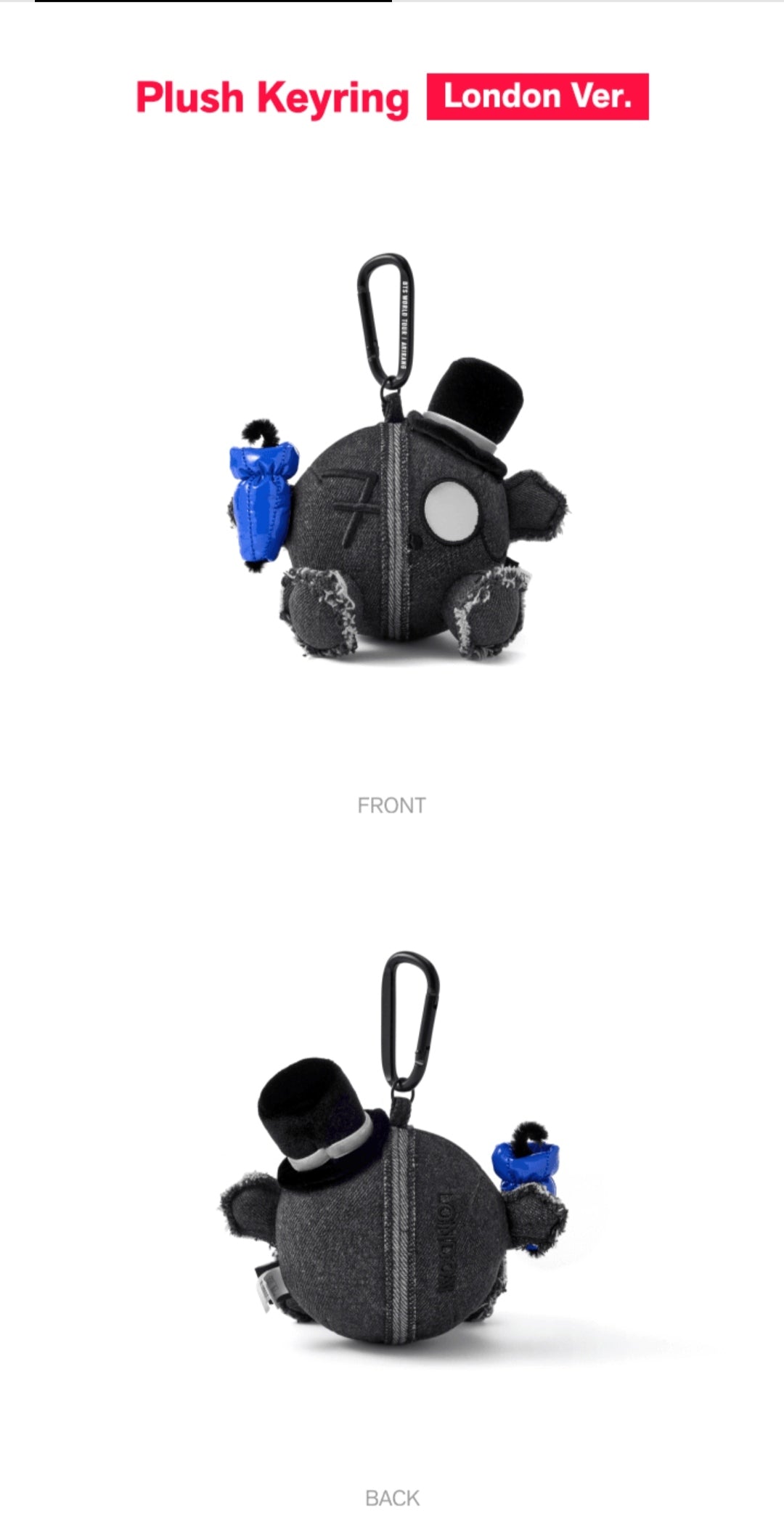 BTS Plush Keyring_London Ver. pre-order