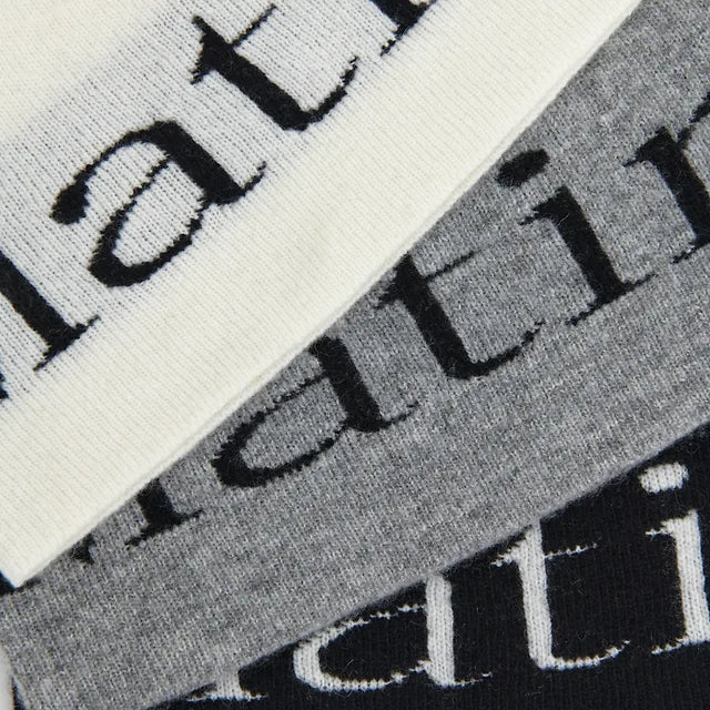 LOGO JACQUARD SHORT BEANIE