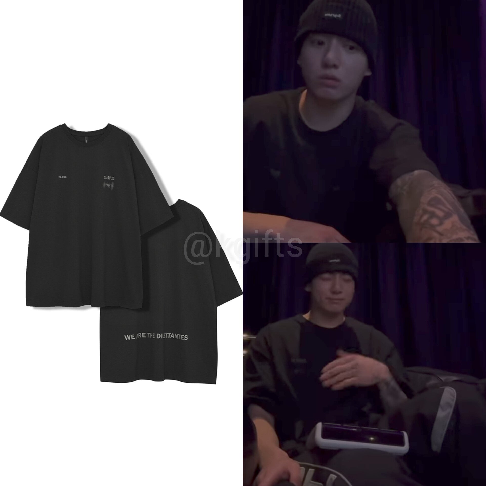 【FLARE UP】Dilettante Short sleeve (FU-152) ジョングク着用 BTS Jungkook Wearing] Dilettante Short sleeve (FU-152