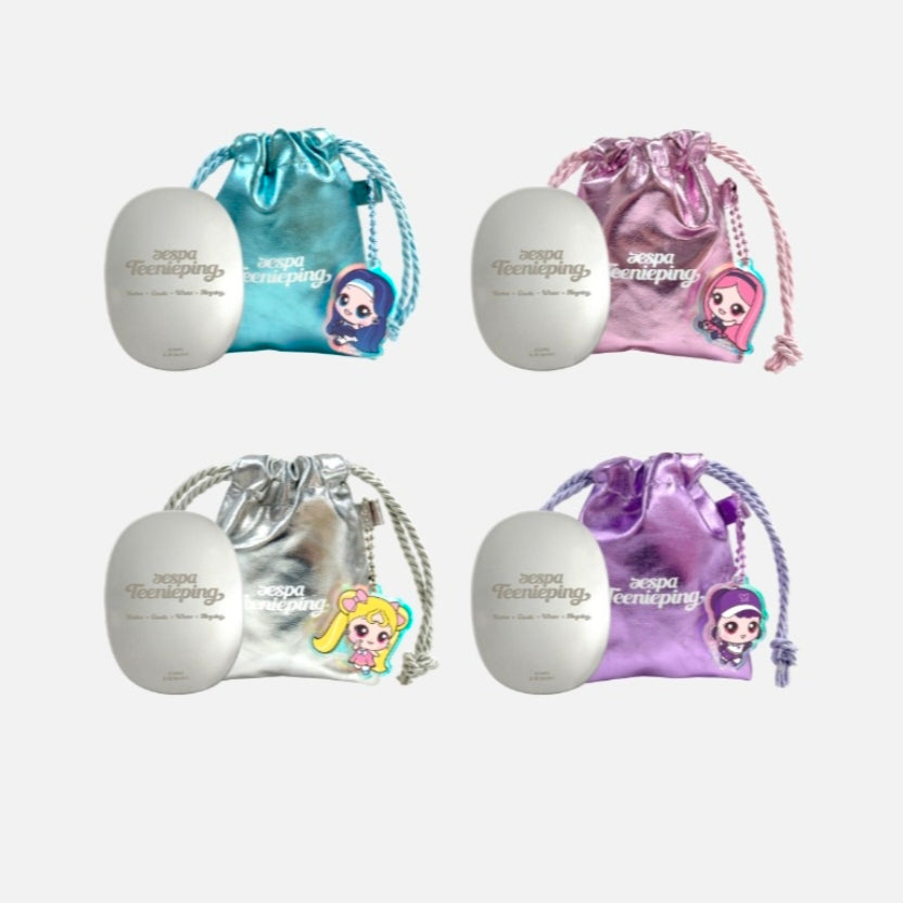 Teenieping x Aespa Mirror Pouch Keyring Set [Pre Order] | Kgifts.shop