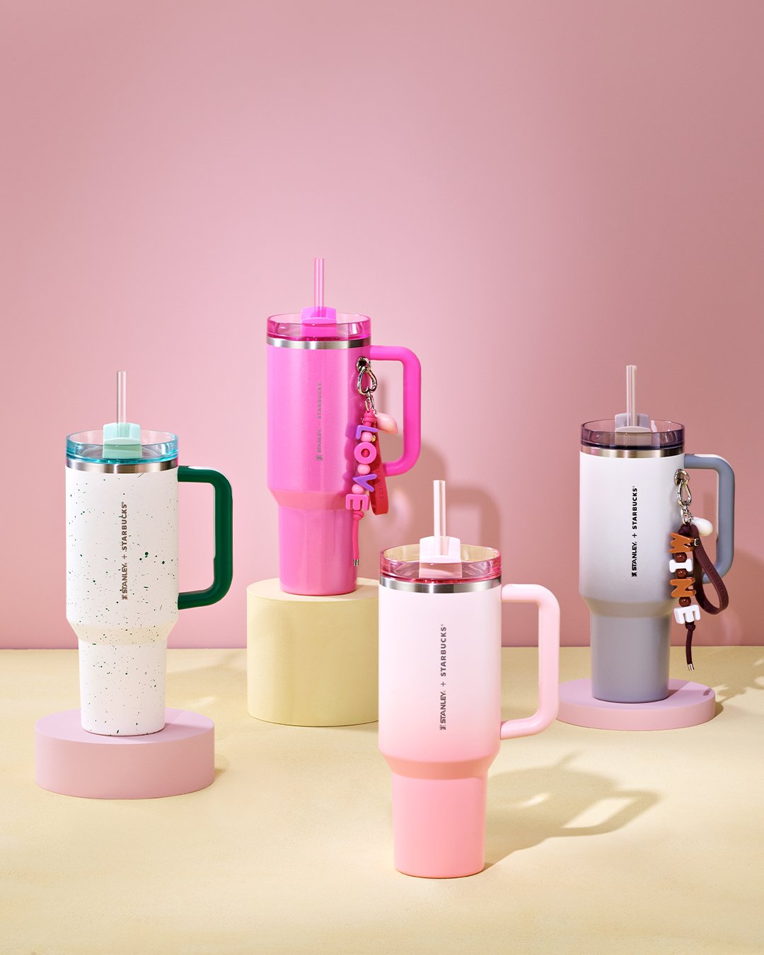 Starbucks Love Daze SS Stanley Quencher Tumbler 1183ml