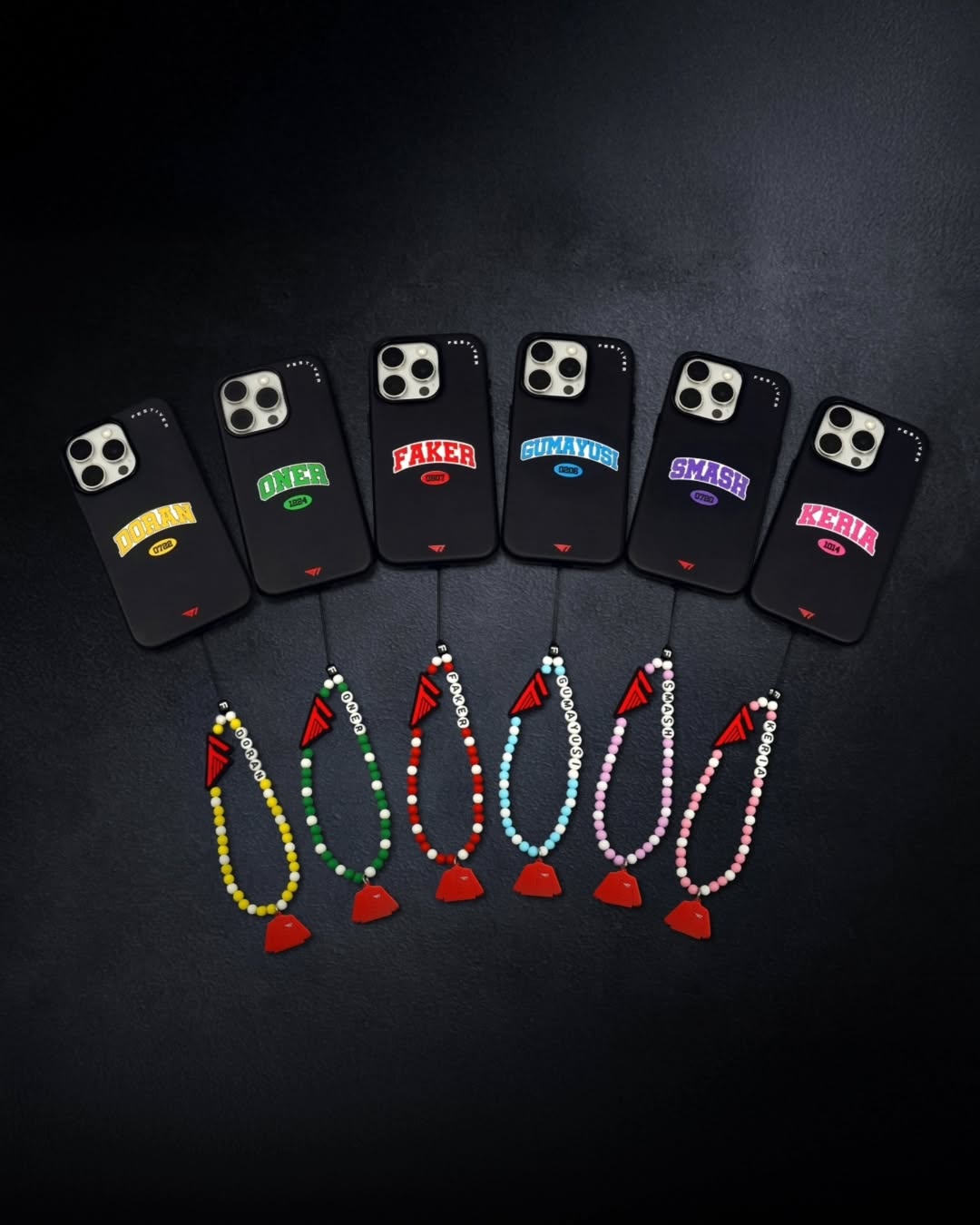 1 random photo card] T1 Original Silicone Bead Strap