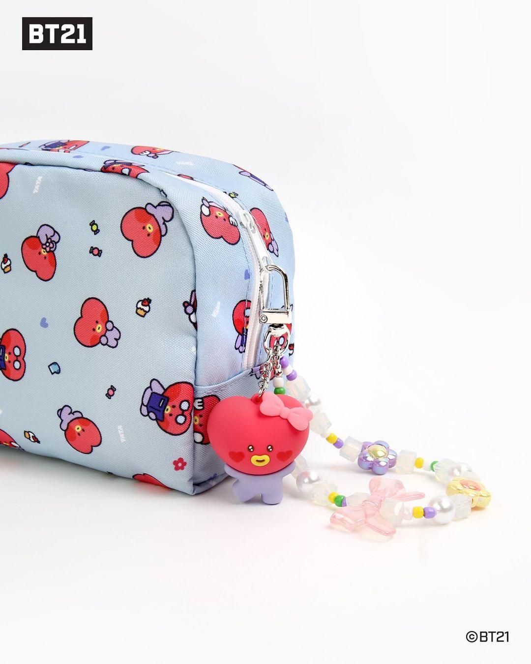 Bt21 minini beads strap keyring lovely