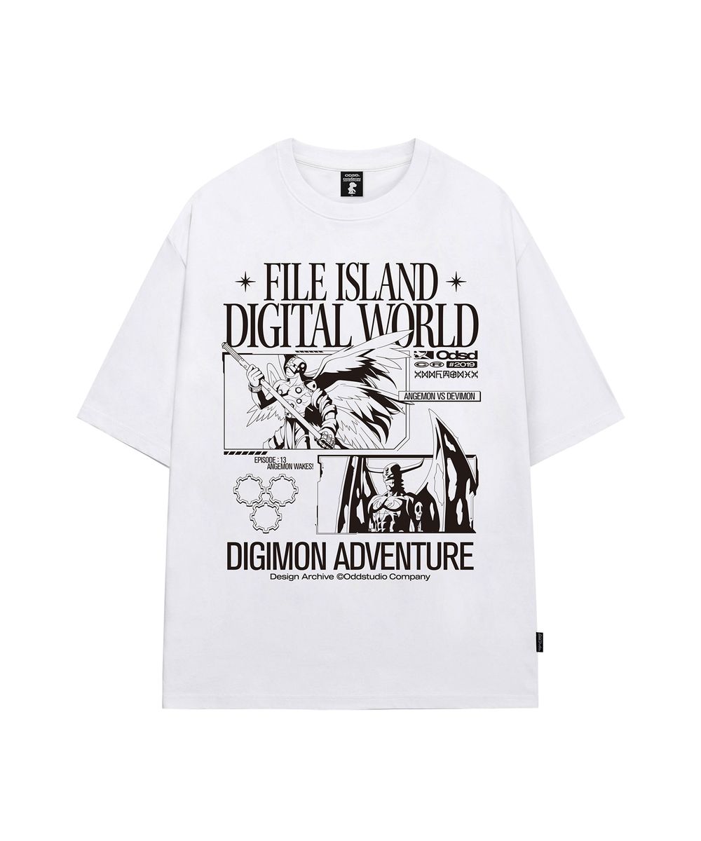 【数码宝贝大冒险】天使兽&恶魔兽超大号T恤