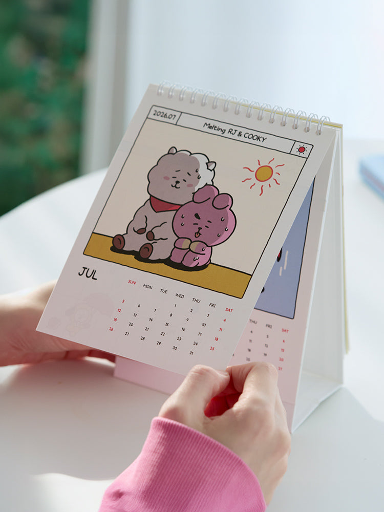 BT21 2026 Desk Calendar