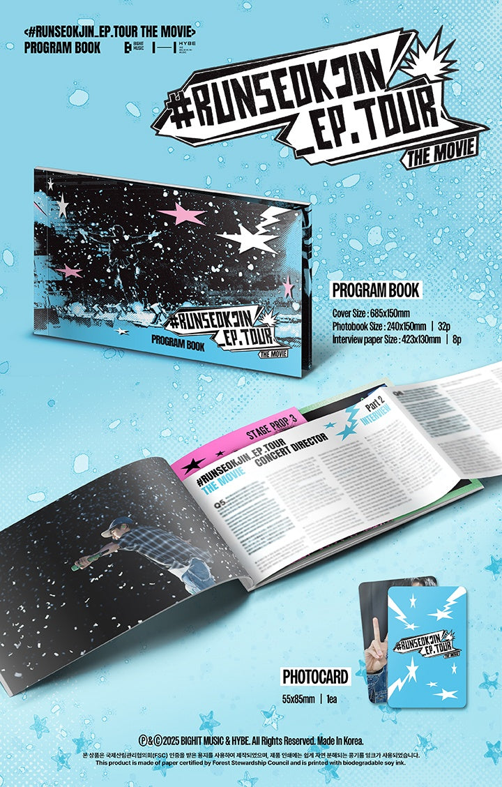 <#RUNSEOKJIN_EP.TOUR THE MOVIE> PROGRAM BOOK