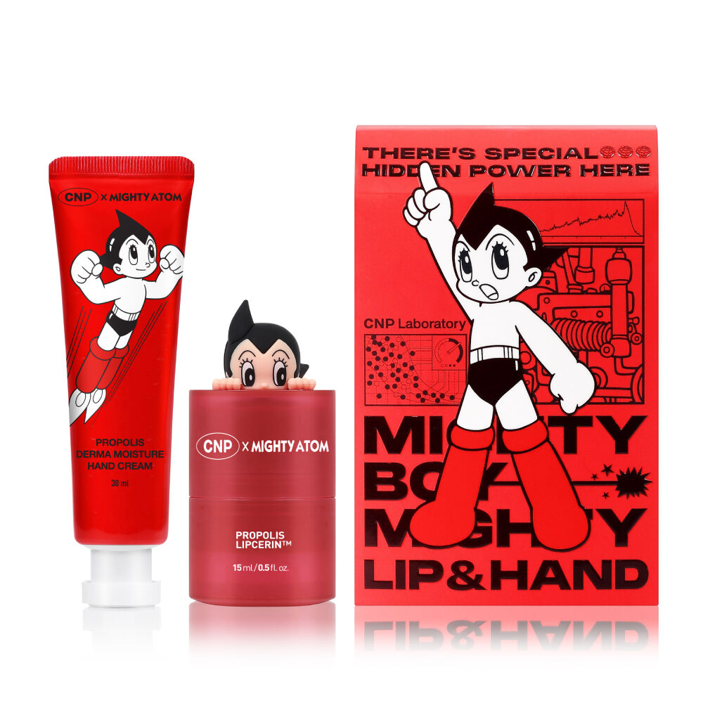 CNP x Mighty Atom Propolis Lipcerin + Derma Moisture Hand Cream