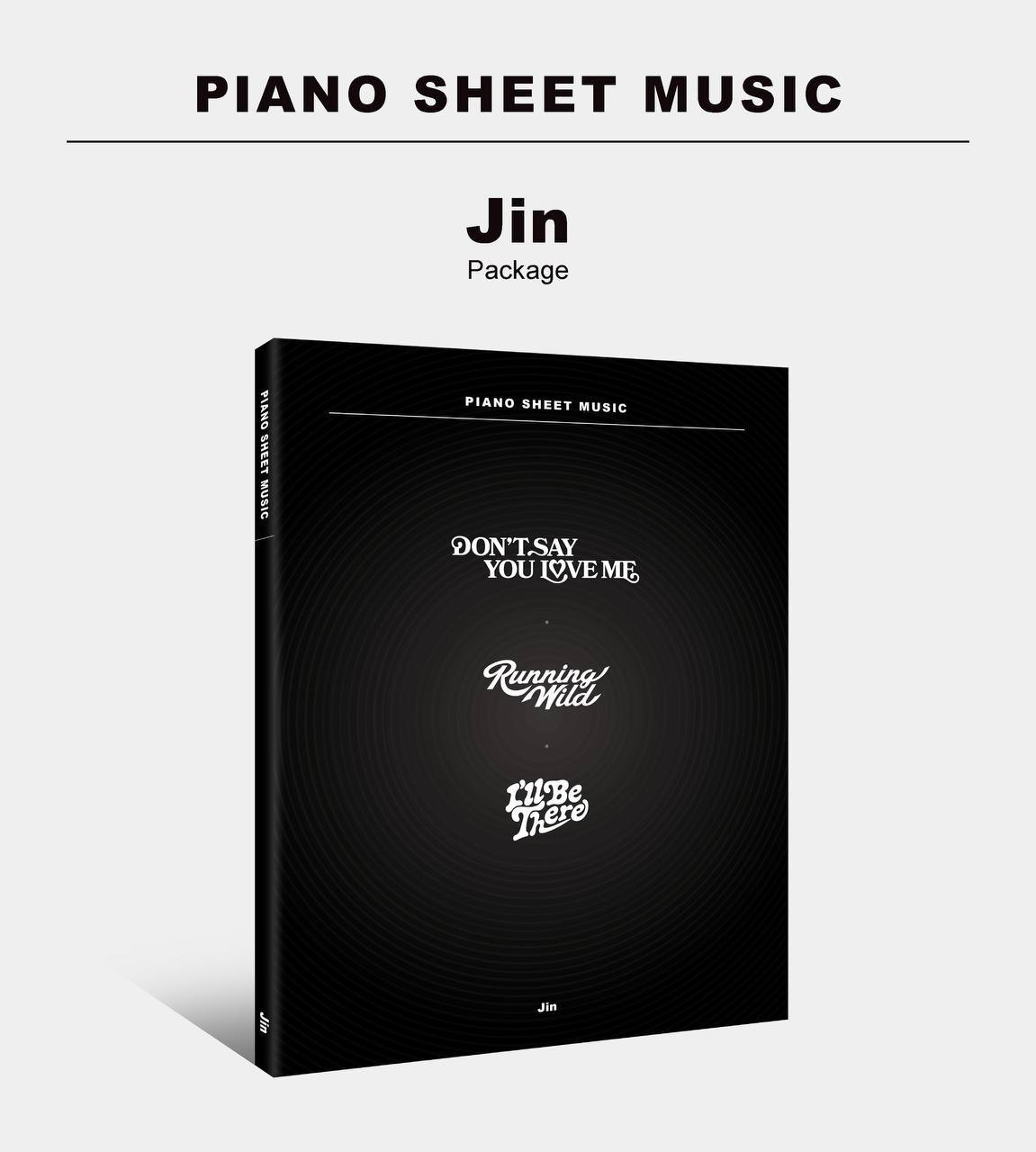 BTS PIANO SHEET MUSIC : Jin (Package)