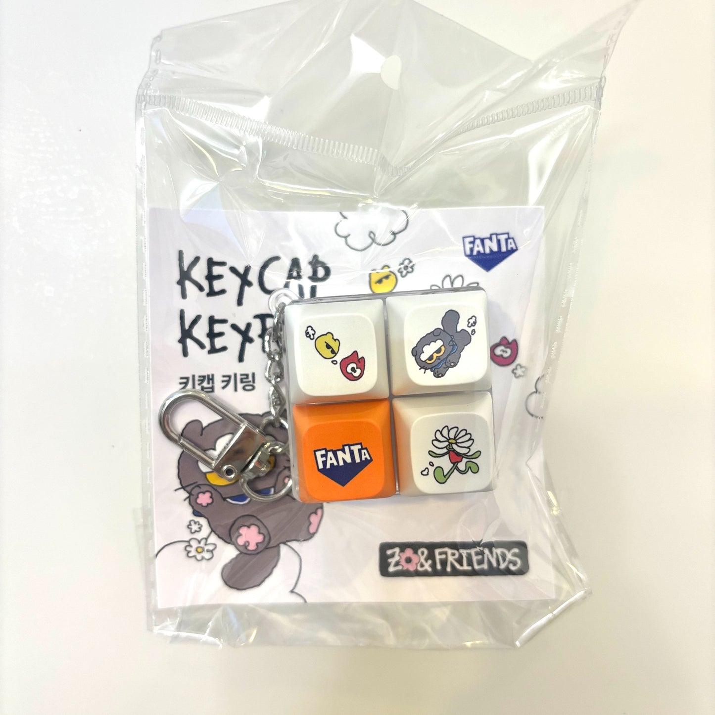 Fanta Zero Zo & Friends Edition Keycap Keyring Only