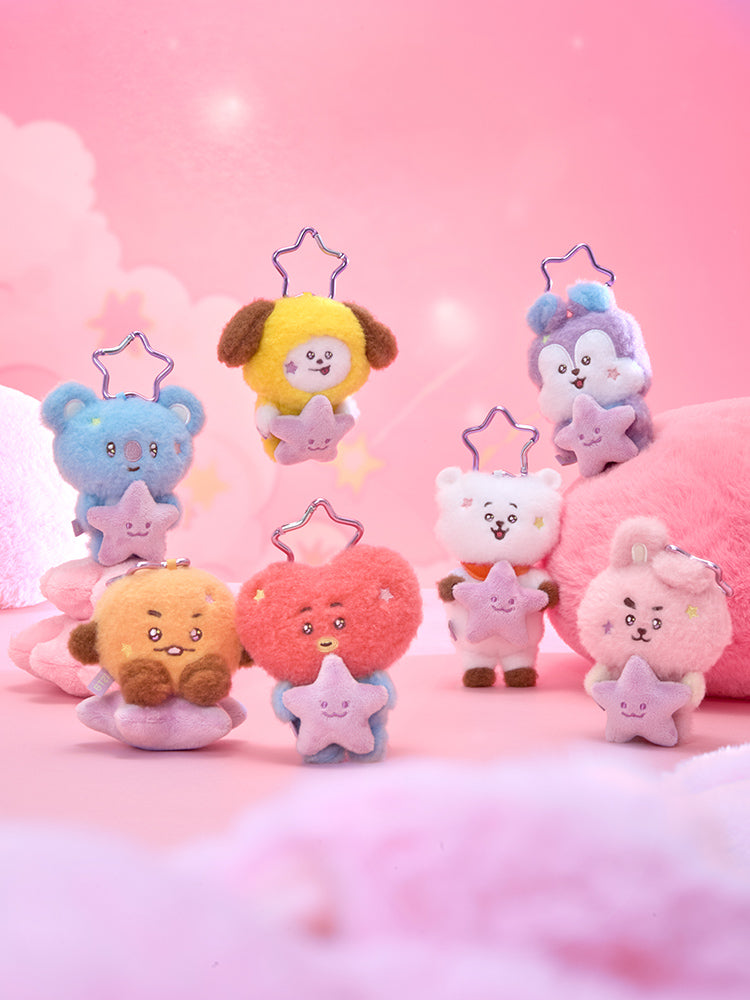 BT21 The Journey Purple Star Doll Keychain
