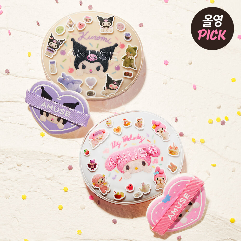 Amuse Ceramic Skin Perfector Cushion Limited Edition (+My Melody Refill + Character Seal + Sticker)