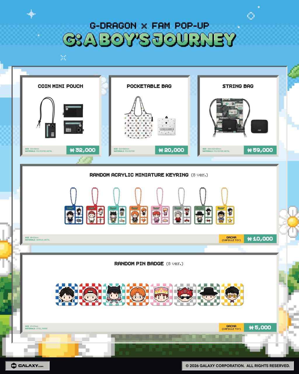 G-DRAGON X FAM POP-UP G:ABOY'S JOURNEY