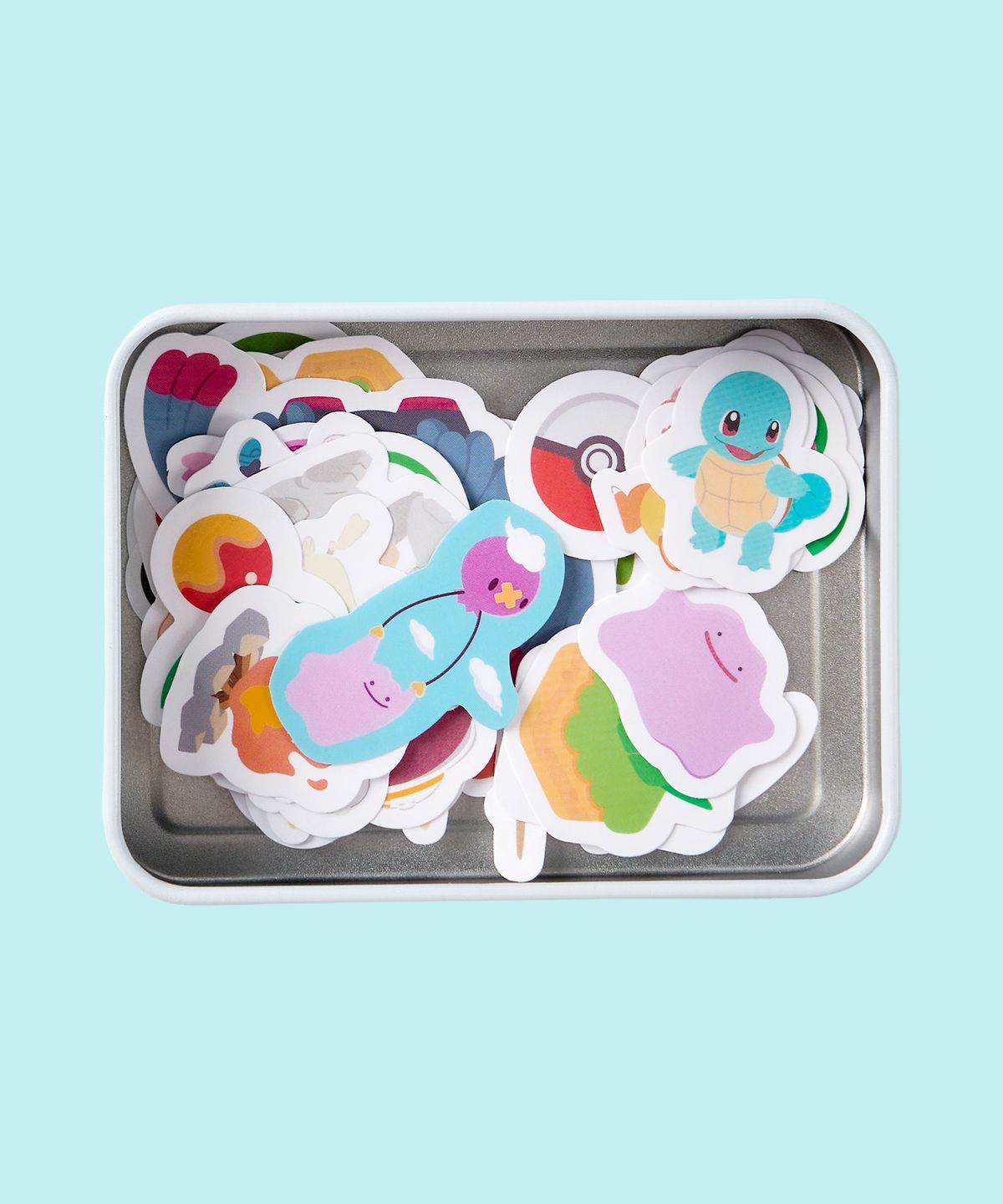 Pokemon Pokopia Stickers With Can