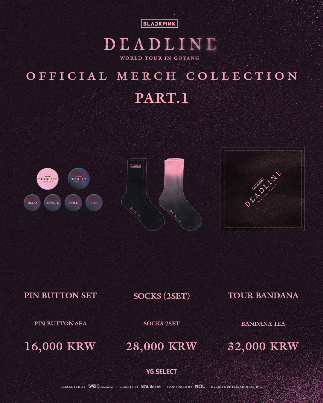 BLACKPINK World Tour "Deadline" Official Merch Part 1