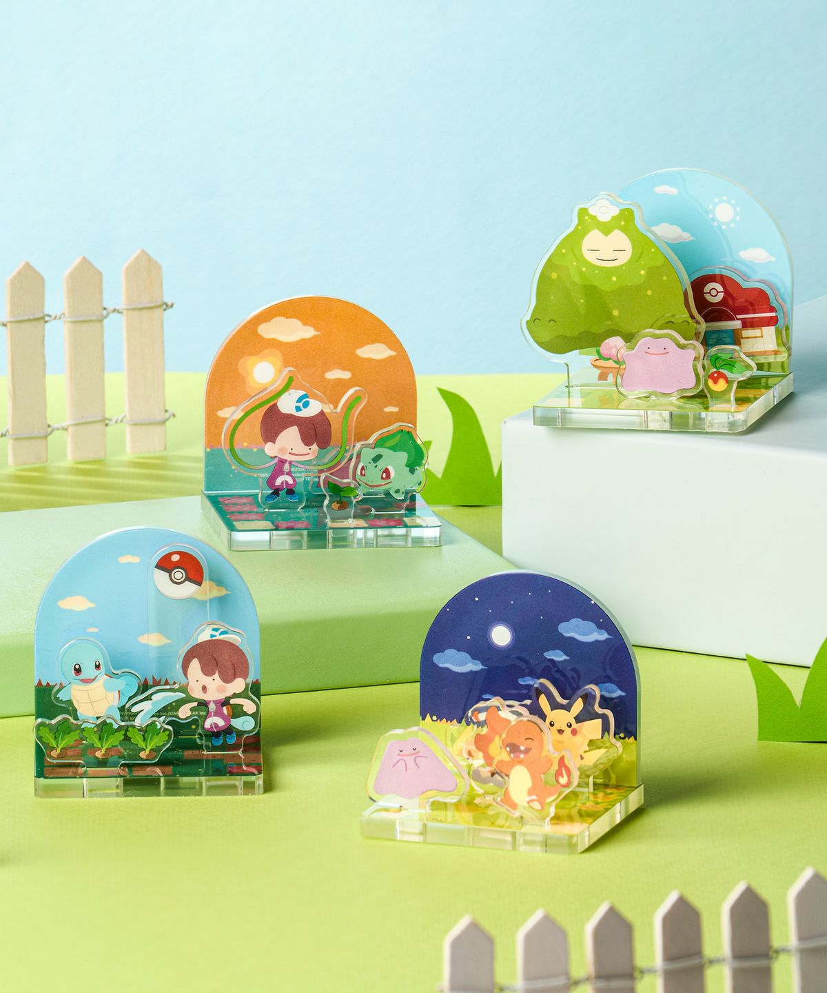 Pokemon Pokopia Acrylic Diorama(4 types, Random)