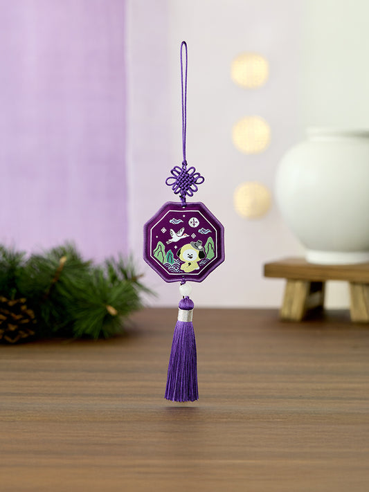 BT21 BABY Premium K Edition Embroidered Tessel Keyring