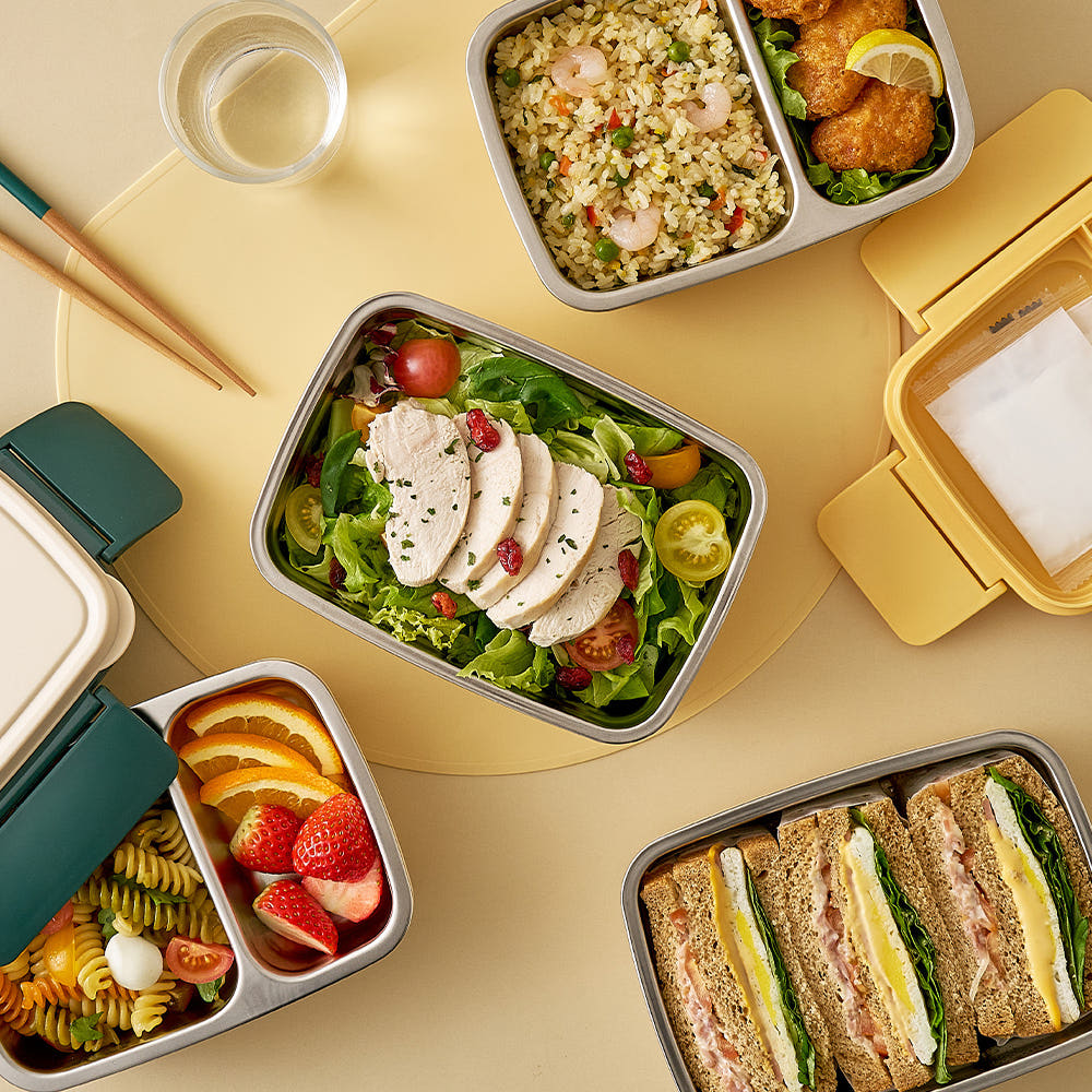 LocknLock 2-Tier Stainless Steel Lunch Box