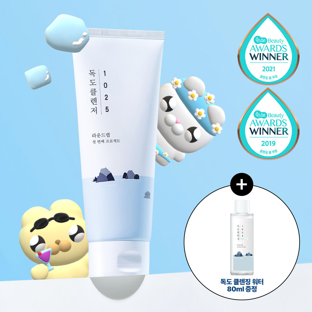 Round Lab 1025 Dokdo Cleanser 200ml Plan (+ Dokdo Cleansing Water 80ml)