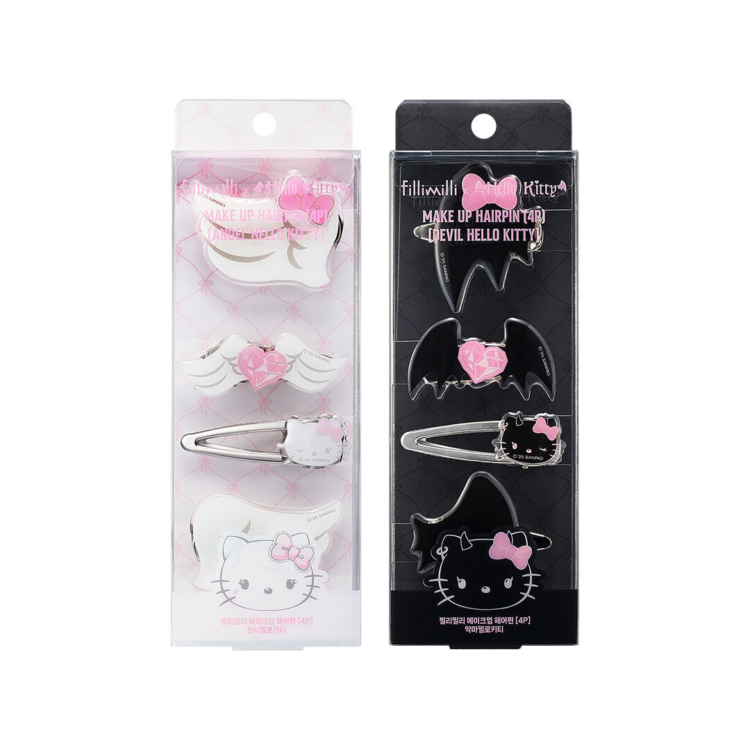 Fillimilli x Hello Kitty Angel & Devil Makeup Hair Pin 4P