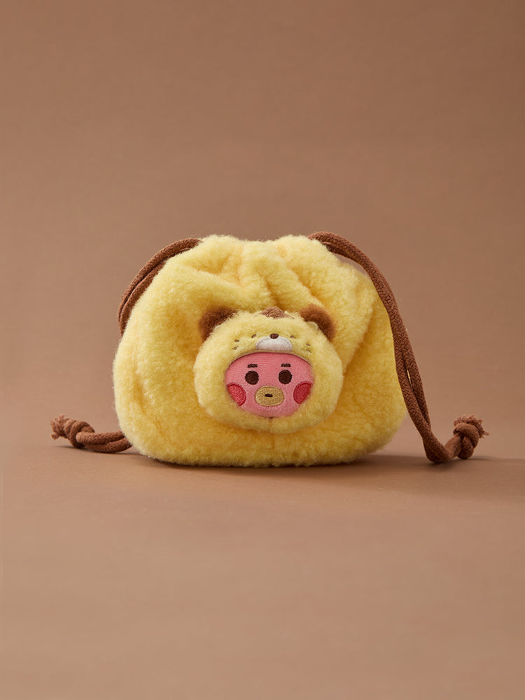 BT21 More Fluffy Face Doll String Pouch
