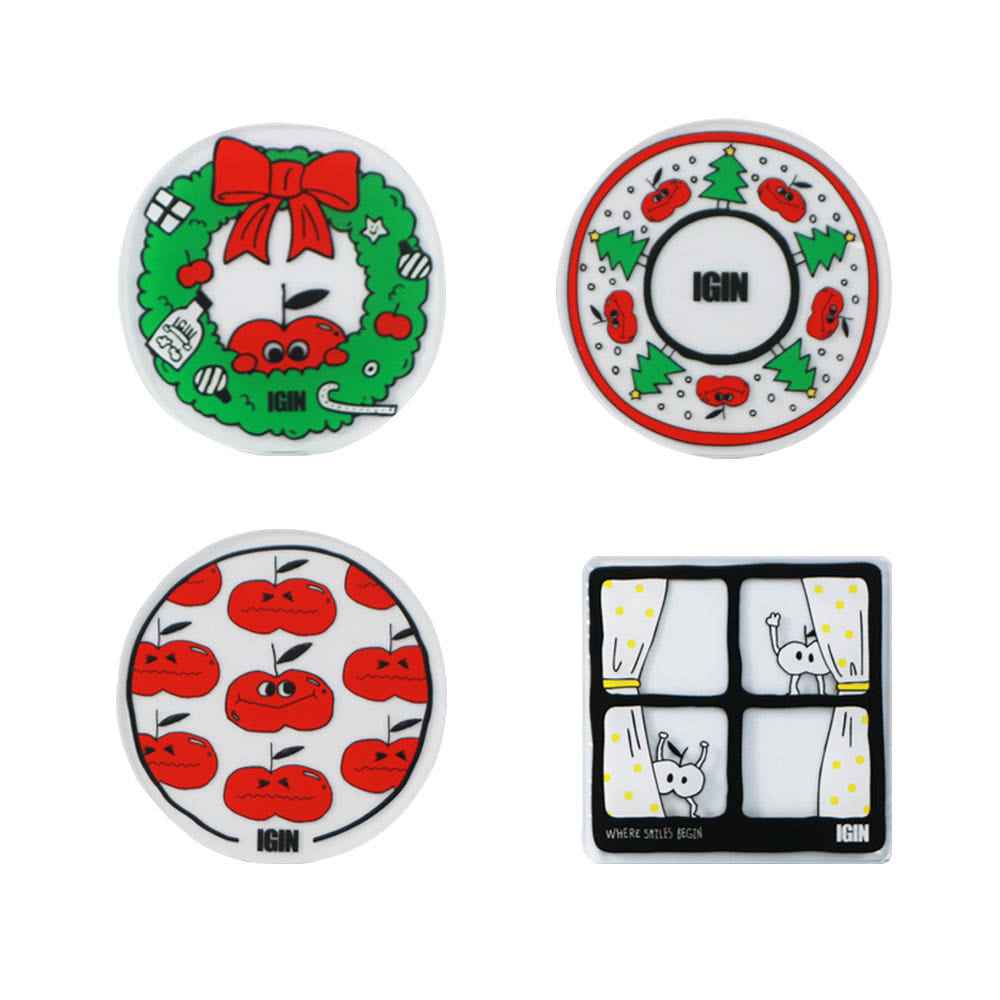 Jin's Lamp Holiday Acrylic Coaster