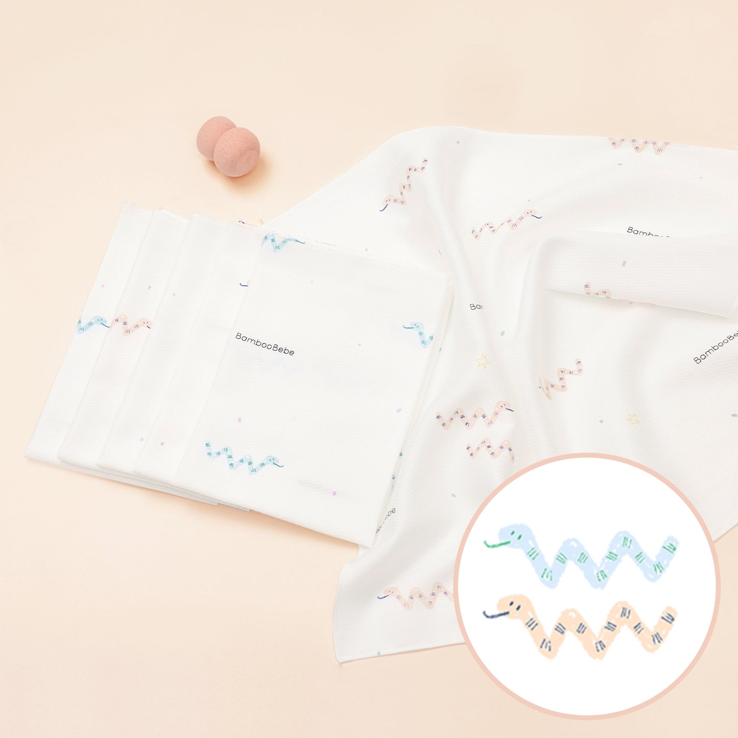 Signature Embossed Handkerchief_Cheerful Bae Yam 6 pieces
