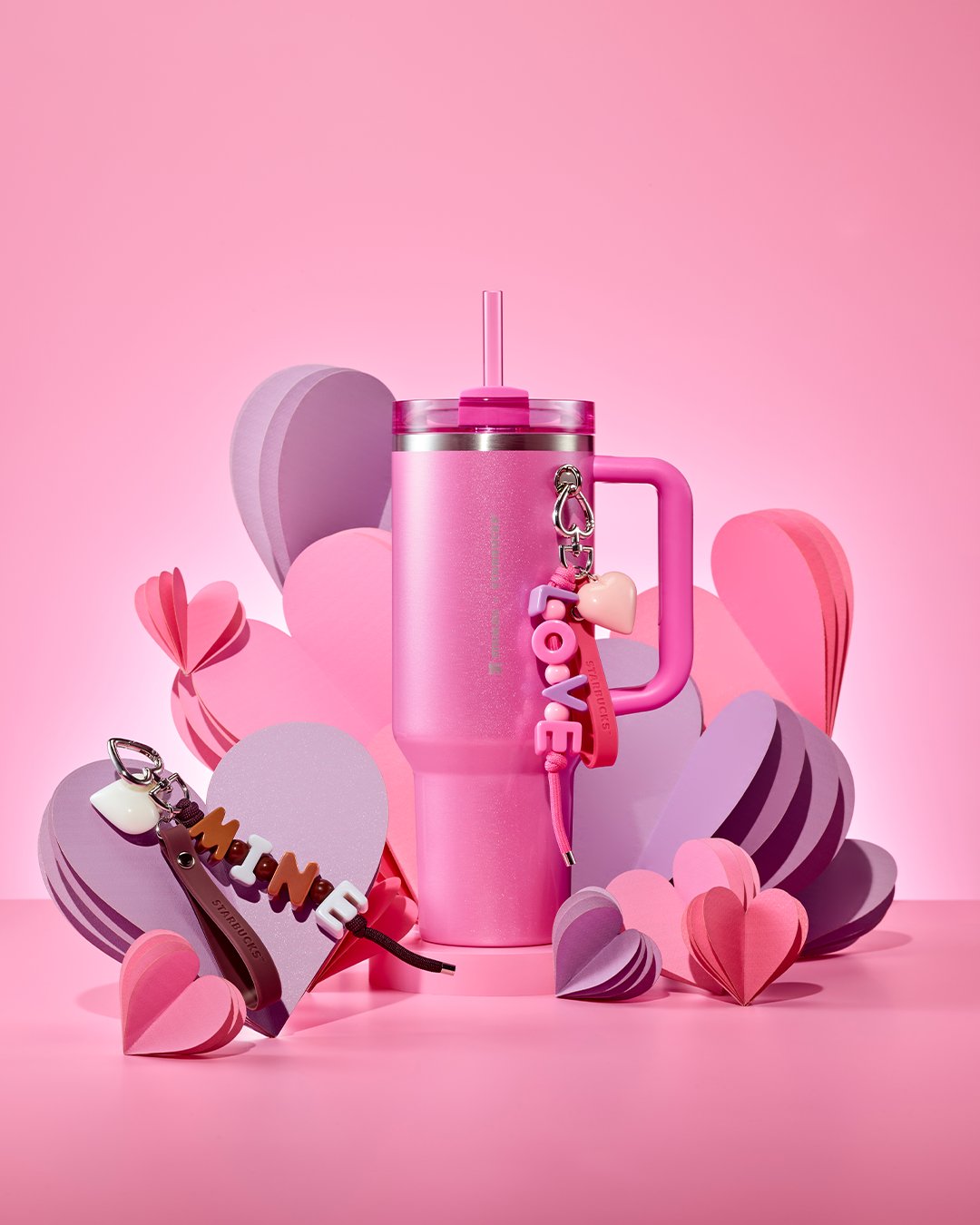 Starbucks Love Daze SS Stanley Quencher Tumbler 1183ml