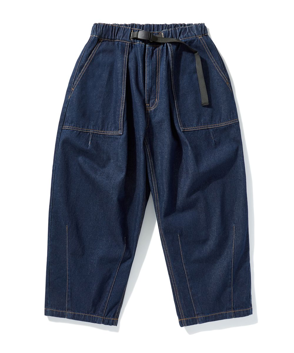 Washed Fatigue Balloon Denim Pants