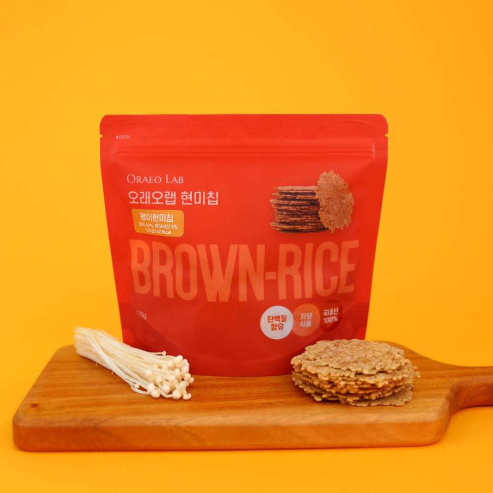 Oraeo Lab Brown Rice Chips,3 Types, 170g