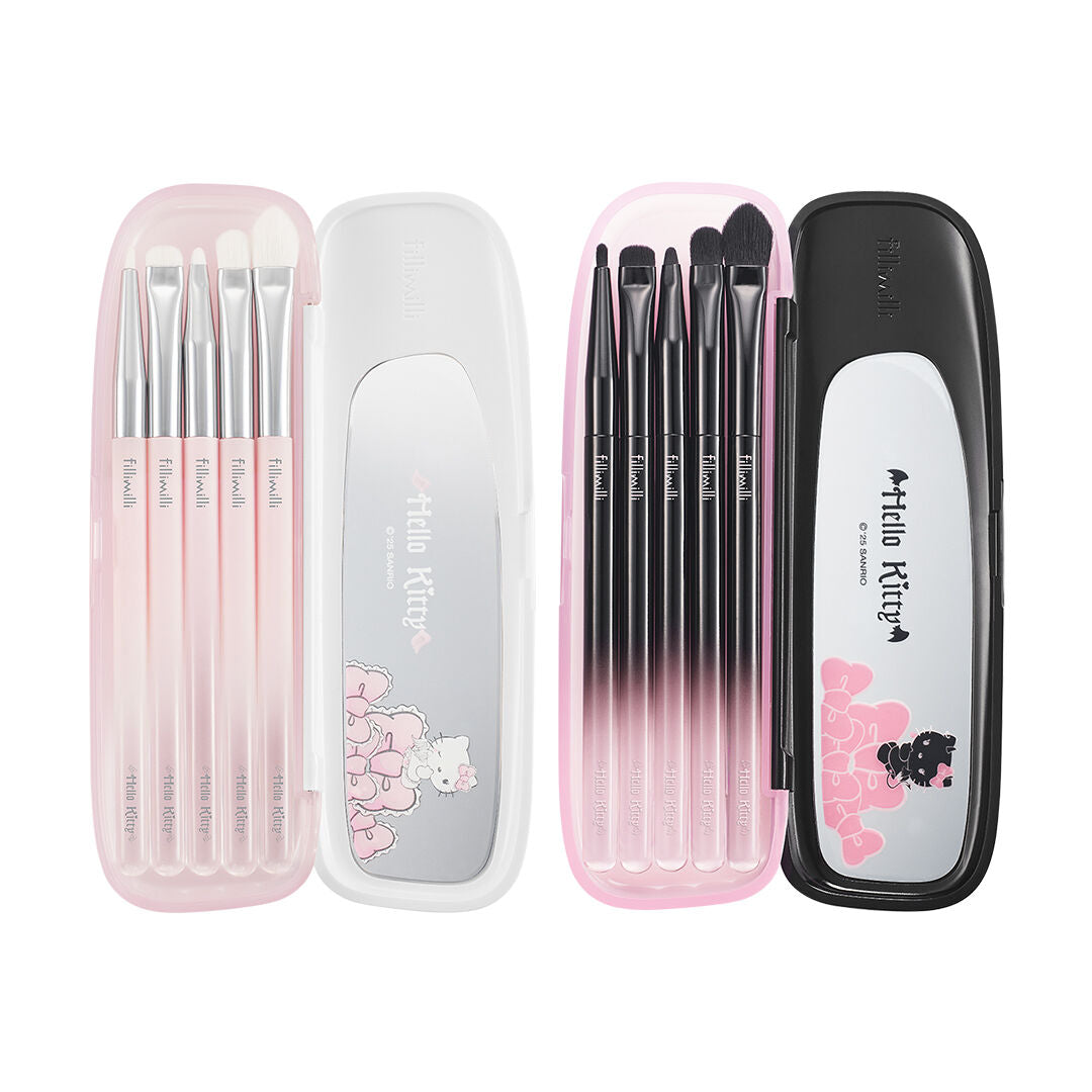 Fillimilli X Hello Kitty Angel and Devil Eyebrush Pro Collection 2 Types (+Brush Cleaner)